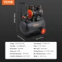 Luftkompressor 9,3 gallon 1800W 5,12 CFM ved 90PSI 70 dB Ultra