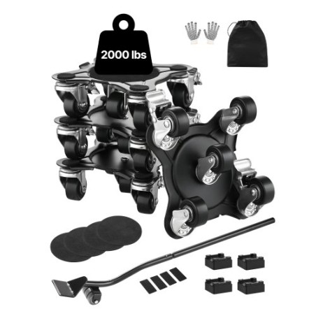 Møbler dolly tunge møbler mover med 5 hjul 1200 lbs kapacitet