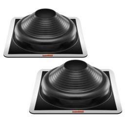 2 Pcs Metal Roof Pipe Flashing Boots Fit 6-3/4" - 14" Pipe High Temp EDPM