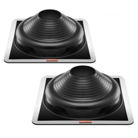 2 Pcs Metal Roof Pipe Flashing Boots Fit 6-3/4" - 14" Pipe High Temp EDPM