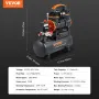 Luftkompressor 2,1 gallon 900W 2,2 CFM ved 90PSI 70 dB Ultra