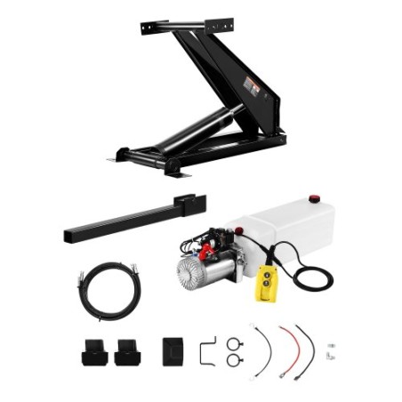 Hydraulic Scissor Hoist Kit 10 T Hydraulic Dump Lift Kit for Dump Trailers