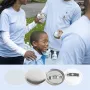 500 Sets 1 inch 25mm Pin Back Button Parts, DIY Round Button Badge Parts, Set Includes Metal Top, Plastic/Metal Button, Clear Fi