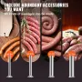 Electric Stuffer, 15L Large Capacity, 260W Vertical Sausage Stuffer with Speed Stepless, 304 Stainless Steel Sausage Machine wit