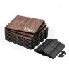 ooring Set 9 PCS Interlocking PP+PVC Puzzle Tiles