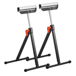 2 PCs Woodworking Roller Stands Max Load 135 lb Adjustable 26.8-42.5 in