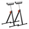 2 PCs Woodworking Roller Stands Max Load 135 lb Adjustable 26.8-42.5 in