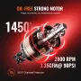 Luftkompressor 24L 1450W 3,35 CFM ved 90PSI med maks. 