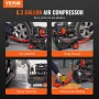 Luftkompressor 24L 1450W 3,35 CFM ved 90PSI med maks. 