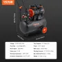 Air Compressor 23.8 L 1450W 3.35 CFM@ 90PSI 70 dB Ultra Quiet Oil Free