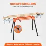 Miter Saw Stand, 79in Collapsible Rolling Miter Saw Stand with One-piece Mounting Brackets Clamps Rollers, Heavy Duty Folding Mi
