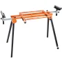 79in Miter Saw Stand med monteringsbakker i ét stykke glidende