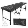 2.4 m Folding Beer Pong Tailgate Table Party Drinking Game Carrying Handle