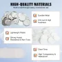 200 Sets 3 inch 75mm Pin Back Button Parts, DIY Round Button Badge Parts, Set Includes Metal Top, Plastic/Metal Button, Clear Fi