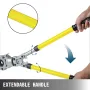 VEVOR Copper Pipe Crimper Plumbing Crimping Tool V 12-28mm, Pressing Tongs Copper Pipe Crimper Crimping Tool TH 16-32mm Jaws 360