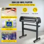 VEVOR Vinyl Cutter Plotter Machine 28” Signmaster Software Sign Making Machine 720mm Paper Feed Vinyl Cutter Plotter with Stand 