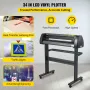 Vinyl Cutter Plotter Machine 34” Signmaster Software Sign Making Machine 870mm Paper Feed Vinyl Cutter Plotter with Stand (34” 8