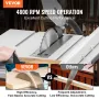 25.4 cm Table Saw w/ Stand Electric Cutting Machine 4800RPM 63.5 cm Rip Capacity