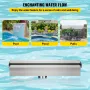 VEVOR 30 cm x 11.4 cm x 7.9 cm Stainless Steel Decorative Waterfall Pool Fountain For Garden Pond Indoors And Outdoors