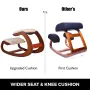 VEVOR Ergonomic Kneeling Chair 99.8 kg Load Capacity Kneeling Posture Desk Chair Stool with Hip Cushion Kneeling Ergonomic Stool