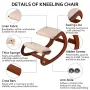 Ergonomisk Knælende Stol 99,8 kg Belastningskapacitet Knælende