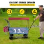 sammenklappelig vogn med aftagelig baldakin, 220 lbs Heavy Duty