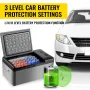 Portable Car Freezer, 15L Portable Refrigerator Freezer, Dual Storage Zone Camping Freezer, -4℉~50℉ 12 Volt Fridge Freezer, Car 