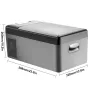 Portable Car Freezer, 15L Portable Refrigerator Freezer, Dual Storage Zone Camping Freezer, -4℉~50℉ 12 Volt Fridge Freezer, Car 