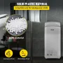 Jet Hand Dryer, Premium Electric Commercial Blade Hand Dryer, ABS Air Dryer Hand with HEPA Filtration Wall Mount Hand Dryer, 200