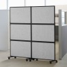 Akustisk værelse Divider Partition Panel Privacy Screen 2 Pack Light Gray