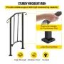Handrail Picket 1 Fits 1 Step Matte Black