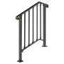 VEVOR Iron X Handrail Picket 2 Gelænderskinne Passer til 2 trin