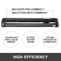 53" Vinyl Cutter Machine Basic Vinyl Plotter Cutter with Stand Plotter Adjustable Force Speed Sign Making