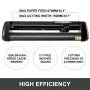 34" Vinyl Cutter Machine Basic Vinyl Plotter Cutter with Stand Plotter Adjustable Force Speed Sign Making
