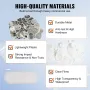 500 Sets 2.25 inch 58mm Pin Back Button Parts, DIY Round Button Badge Parts, Set Includes Metal Top, Plastic/Metal Button, Clear