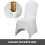 VEVOR Stretch Spandex Folding Chair Covers, Universal Fitted Arched Front Cover, Removable Washable Protective Slipcovers, for W