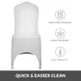 Stretch Spandex Folding Chair Covers, Universal Fitted Arched Front Cover, Removable Washable Protective Slipcovers, for Wedding
