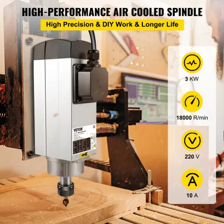 3.0KW 220V Air Cooled Spindle Motor CNC Air Cooling Spindle Motor for CNC Engraving Milling Machine