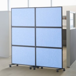 Acoustic Room Divider Partition Panel Privacy Screen 2 Pack Indigo Blue