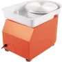 VEVOR Pottery Wheel 27.9 cm 0-300 RPM Ceramic Wheel, 350W Adjustable Speed Forming Machine with Sculpting Tools and Apron, Detac