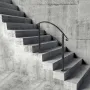 Handrails for Outdoor Steps, Fit 1 or 3 Steps Outdoor Stair Railing, Black Wrought Iron Handrail, Flexible Front Porch Hand Rail