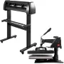 5in 1 Digital 15"x12" Heat Press & 34" Vinyl Cutter m/