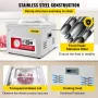 Chamber Vacuum Sealer, 260W Sealing Power, Vacuum Packing Machine for Wet Foods, Meats, Marinades and More, Compact Size with 25