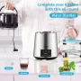 Water Distiller, 1 L/H, 4L Destilleret Vand Maker med 0-99 H