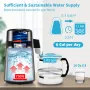 Water Distiller, 1 L/H, 4L Destilleret Vand Maker med 0-99 H