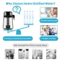 VEVOR Water Distiller, 1 L/H, 4L Distilled Water Maker with 0-99 H Timing, 750W Countertop Water Purifier with Dual Temp Display