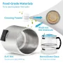 Water Distiller, 1 L/H, 4L Destilleret Vand Maker med 0-99 H