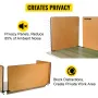 Desk Divider 60'' Desk Privacy Panel, 3 Panels Privacy Acoustic Panel, Sound Absorbing Acoustic Privacy Panel, Reduce Noise and 