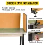 VEVOR Desk Divider 60'' Desk Privacy Panel, 3 Paneler Privacy Akustisk Panel, Lydabsorberende akustisk Privacy Panel, Reducer