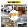 Desk Divider 60'' Desk Privacy Panel, 3 Paneler Privacy